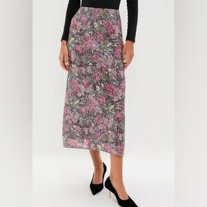 TUCKERNUCK Floral Sequin McKey Midi Skirt Size Small NWT